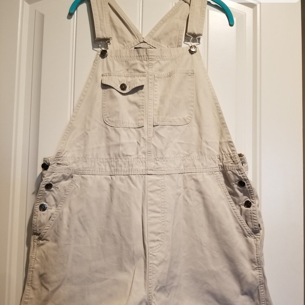 Khaki short overalls, size XL